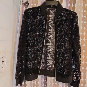 Zara Black Lace Women's Jacket